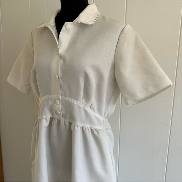 Vintage Off White Midi Dress - Picture 3 of 13